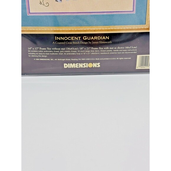 Dimensions Gold Collection Innocent Guardian Cross Stitch Kit 3820 New 1996 - Picture 4 of 4